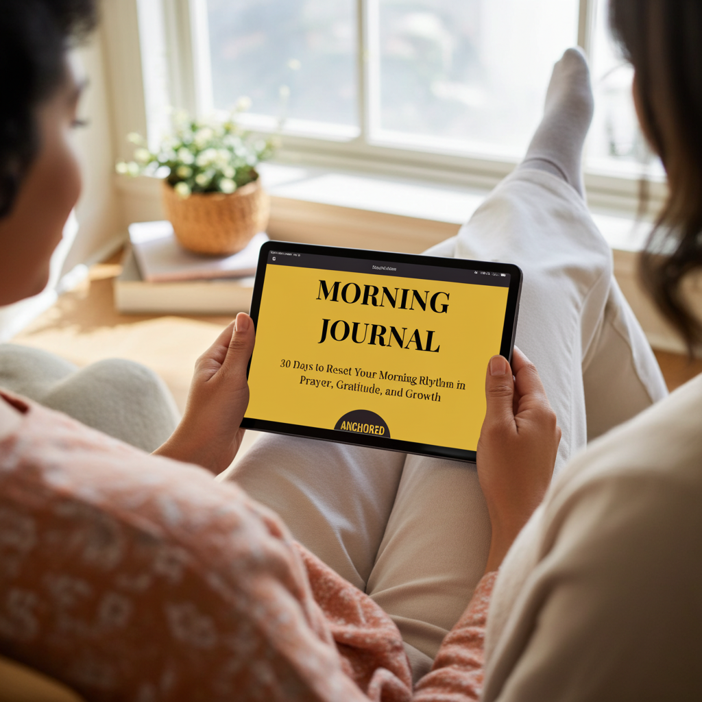 Anchored Daily: 30 Day Morning Journal - Laptop, Tablet, Phone